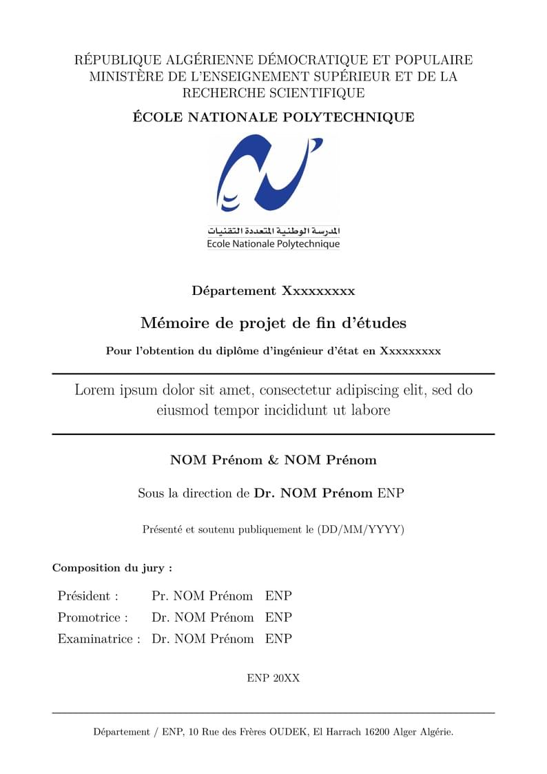 ENP PFE Template