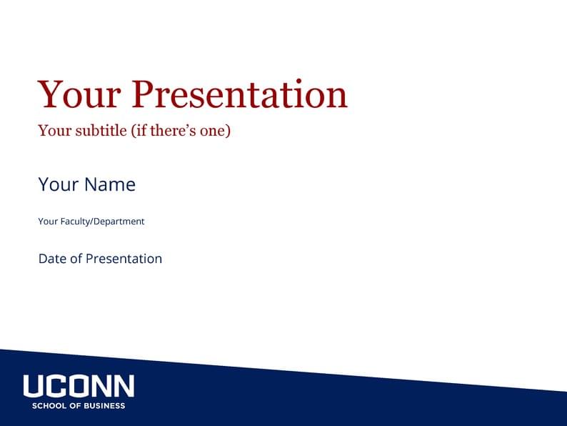 UCONN School of Business LaTeX Template