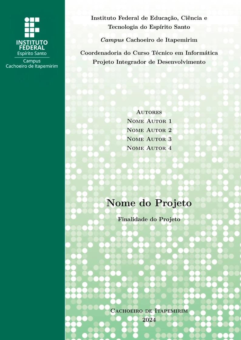 Projeto Integrador de Desenvolvimento do Ifes Cachoeiro