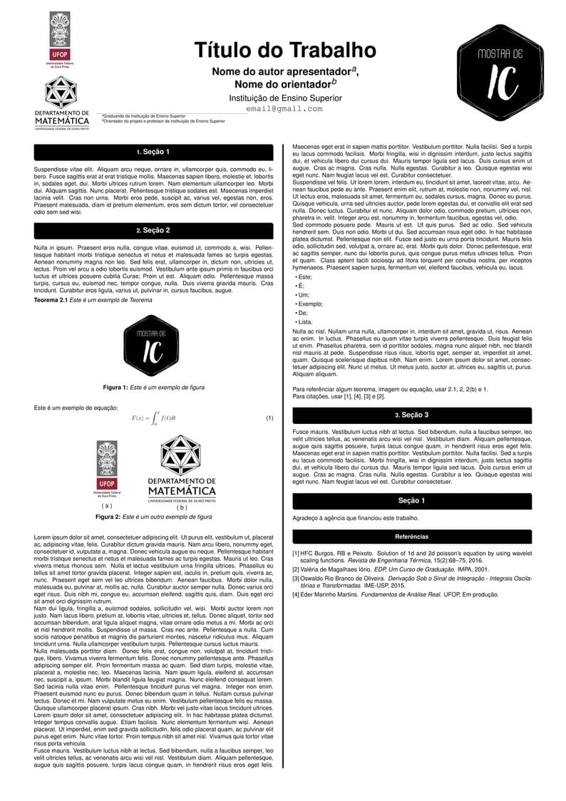 Template pôster - Mostra IC 2024