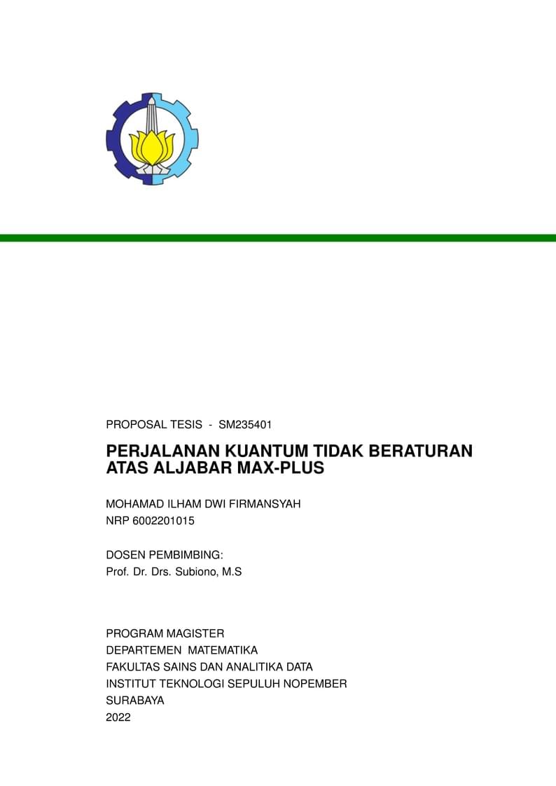 Template Proposal Tesis Departemen Matematika ITS