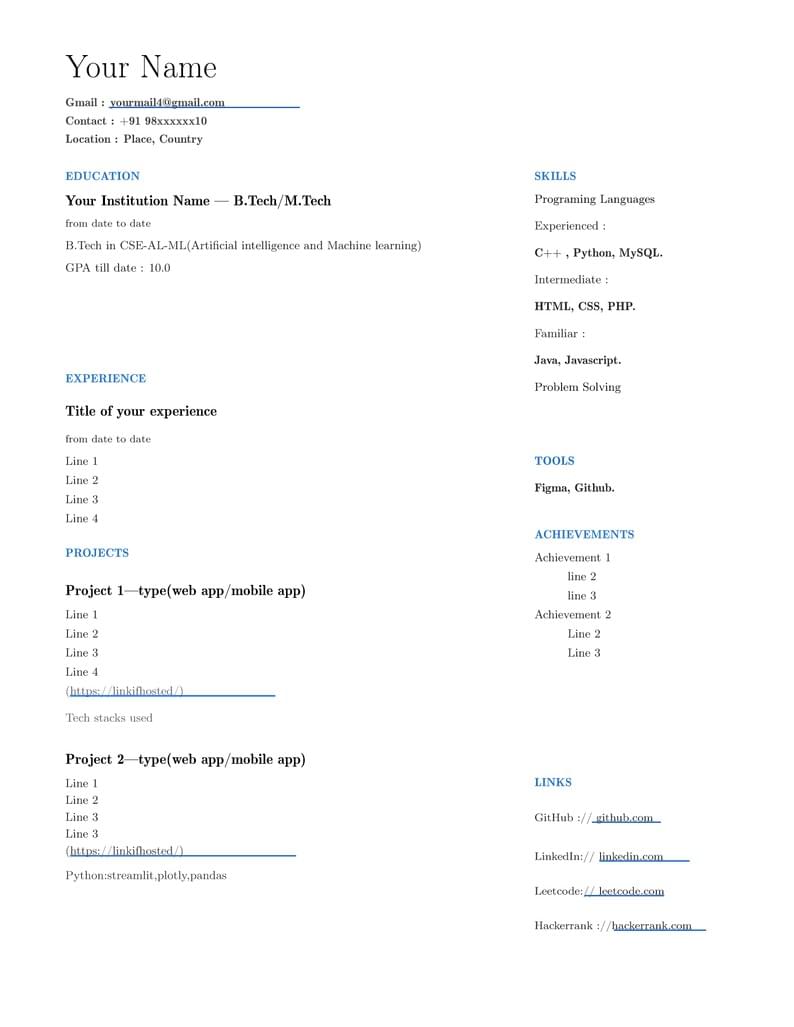 Resume