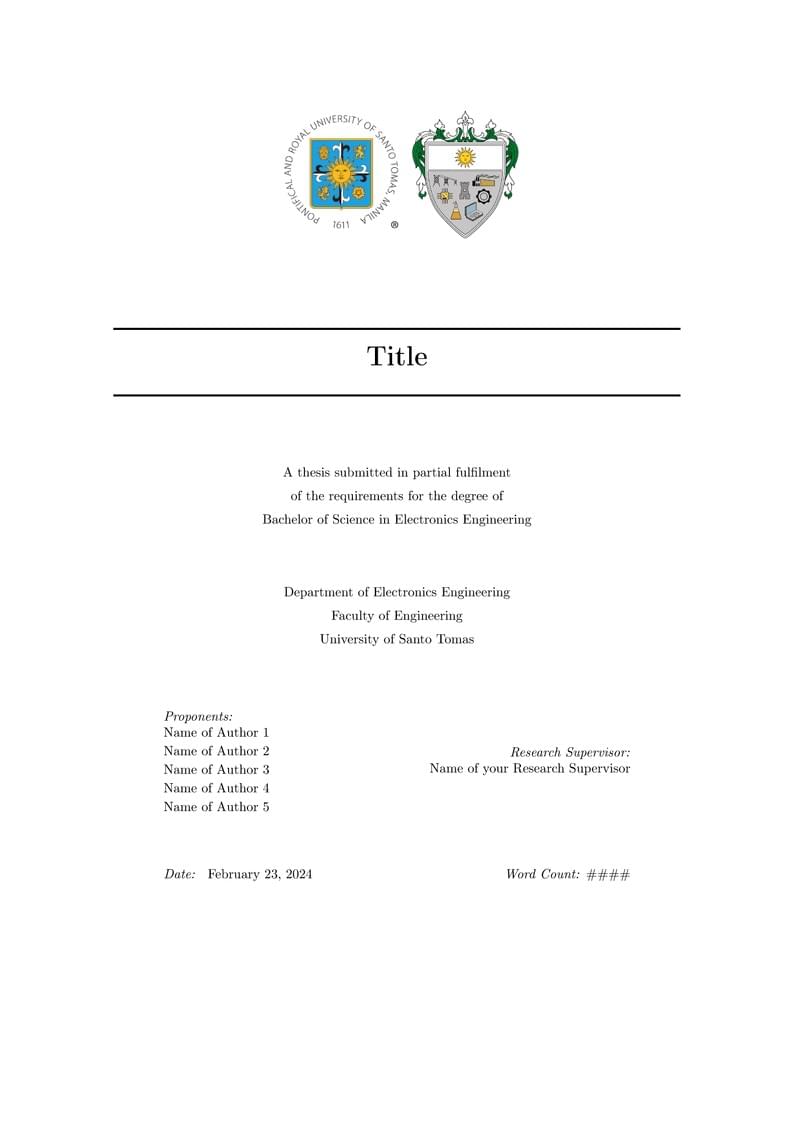 UST-ECE Undergraduate Thesis Manuscript LaTeX Template