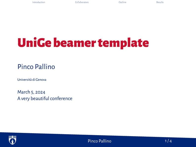 UniGe beamer template