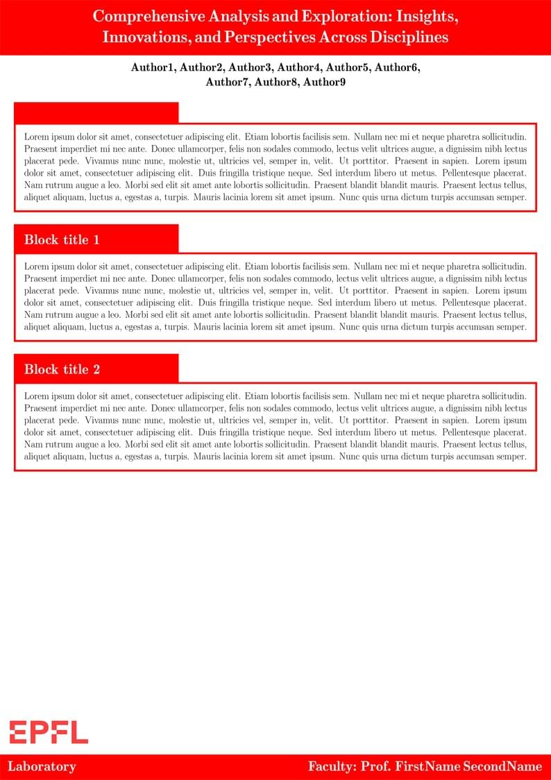 EPFL Poster template