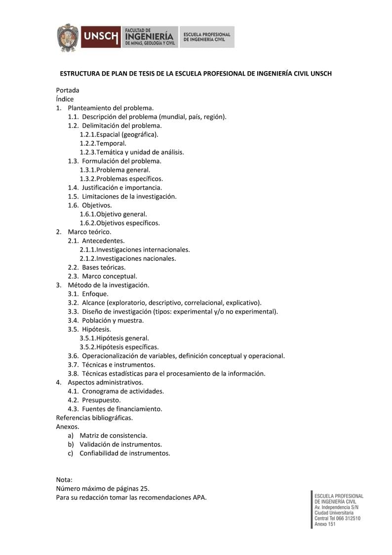Plan de Tesis UNSCH