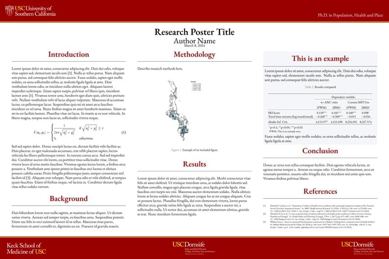 USC SSI Poster theme