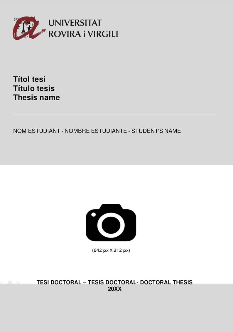 Plantilla Tesis Doctoral URV