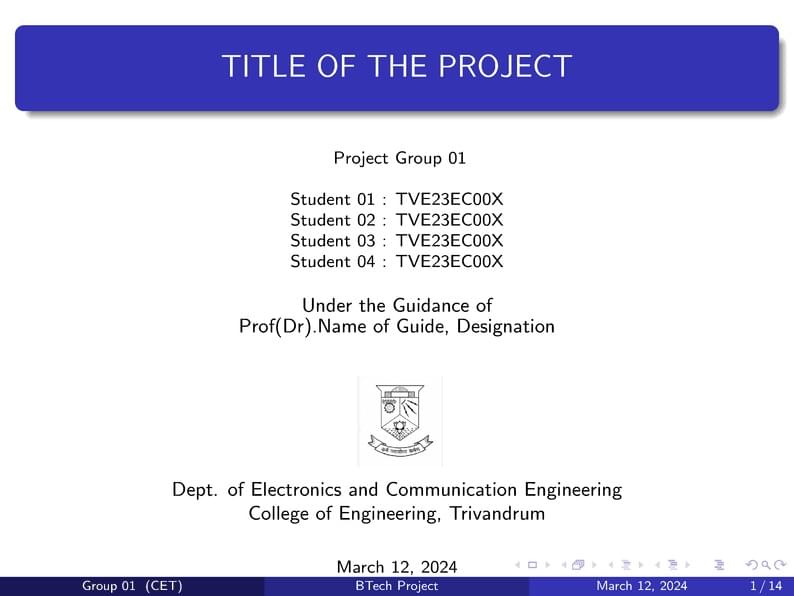 BTech_Project_presentation_EC_CET