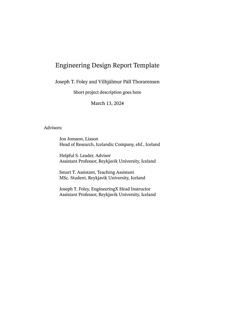 Engineering Design Report