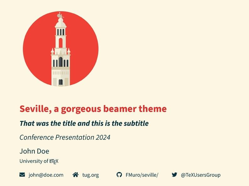 Seville Beamer Theme