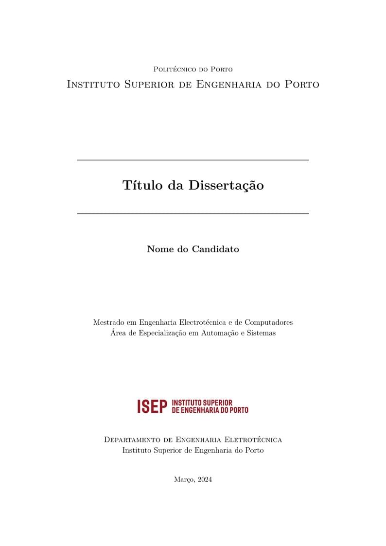 ISEP MEEC MSc Thesis/Dissertation LaTeX Template