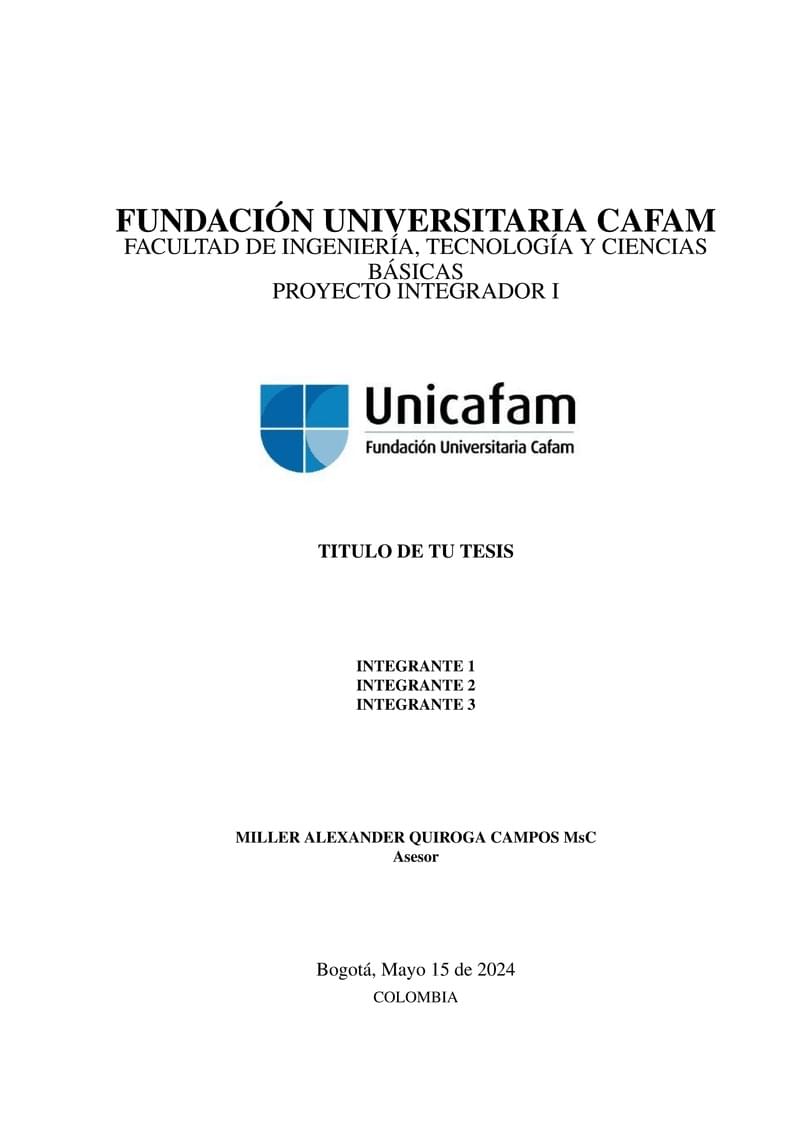 Template Documento Proyecto Integrador Unicafam