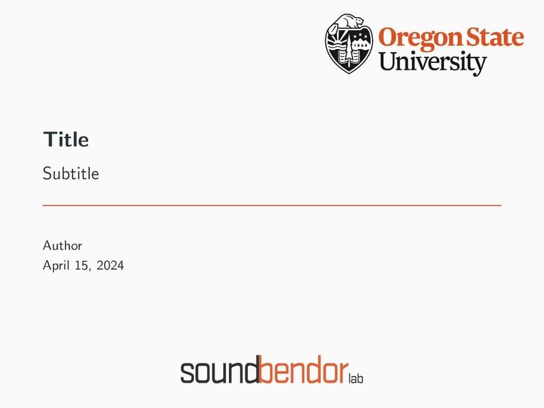 Soundbendor Slide Template