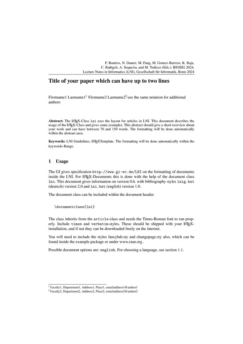 BIOSIG 2024 Author Kit