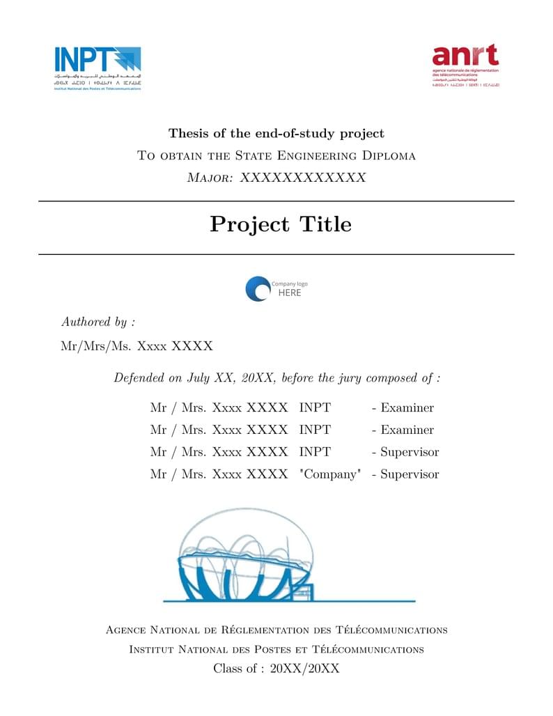 INPT PFE Report Template