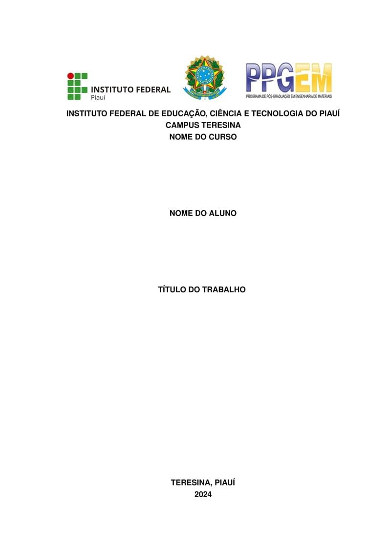 TEMPLATE DISSERTAÇÃO IFPI