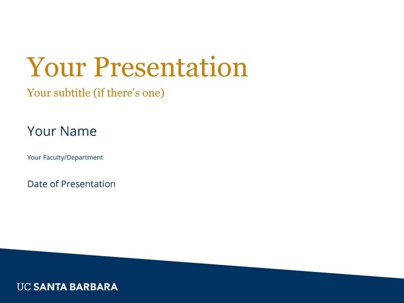 UC Santa Barbara Beamer Template (Unofficial)