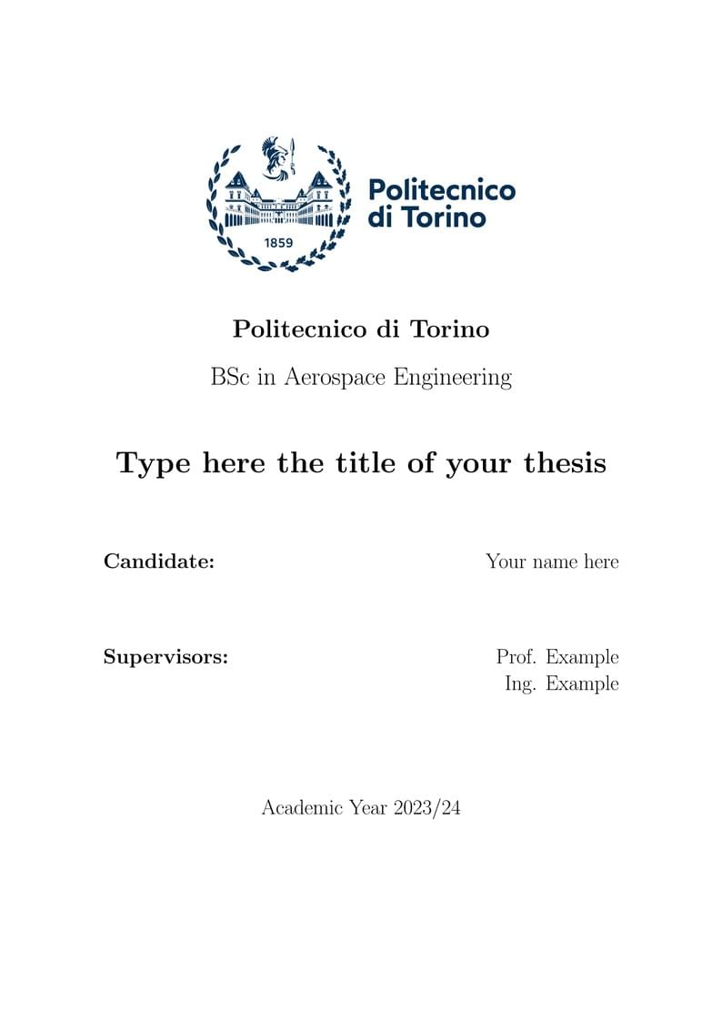 thesis template polito