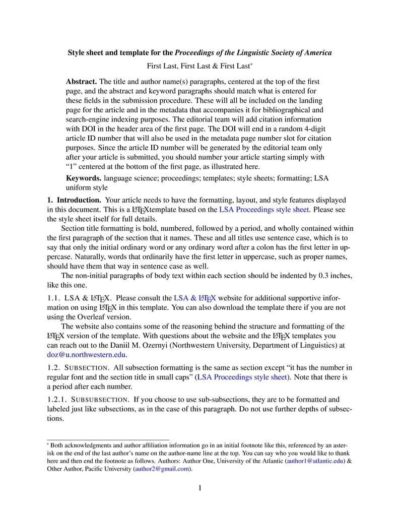 Proceedings of the Linguistic Society of America template, v. 2.4.