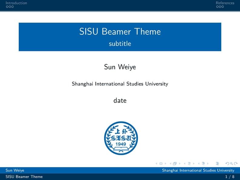 SISU Beamer Theme