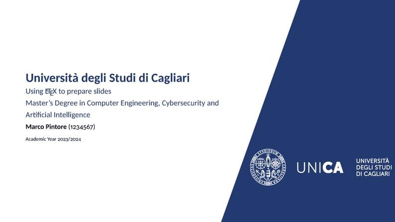 Università degli Studi di Cagliari Presentation