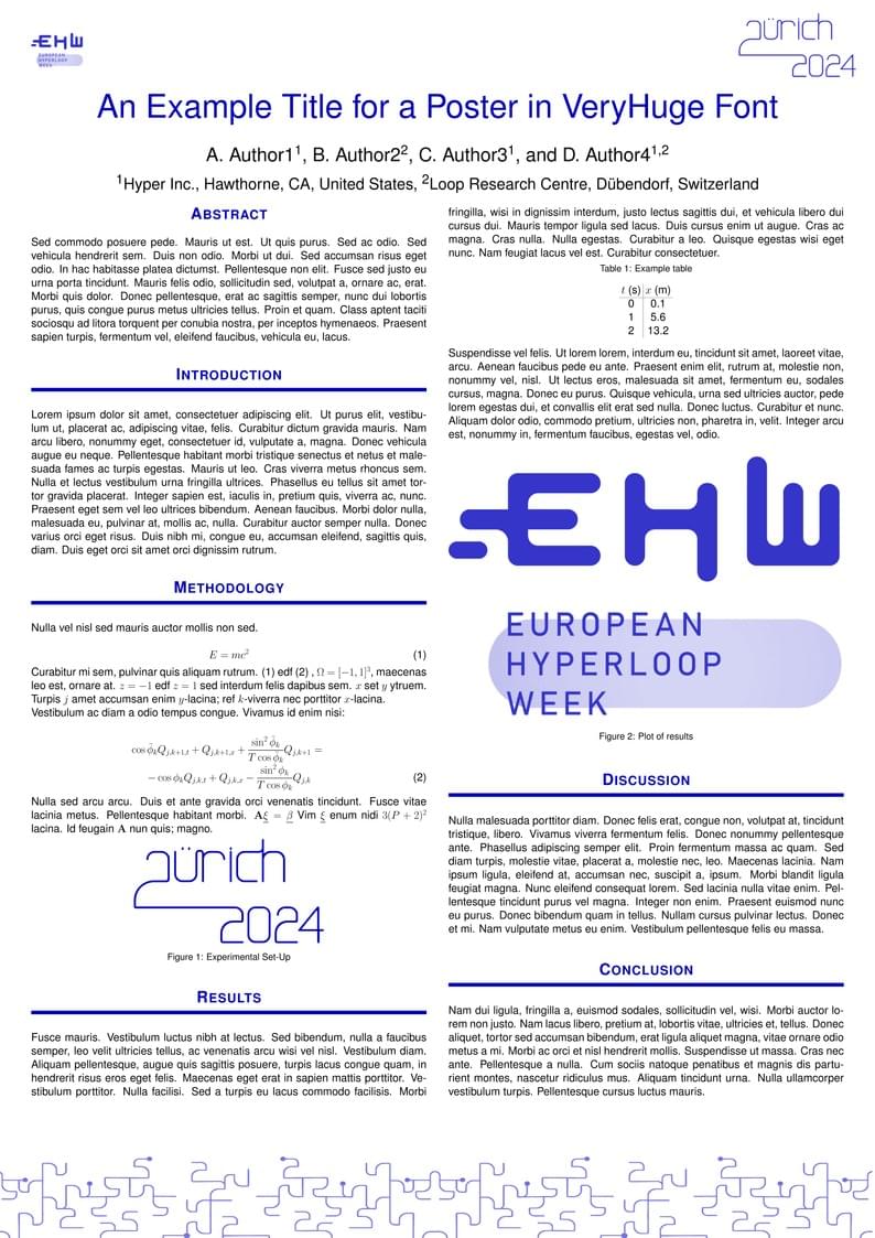 EHW 2024 poster template