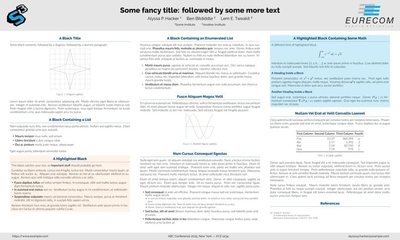Eurecom Beamer Poster Template