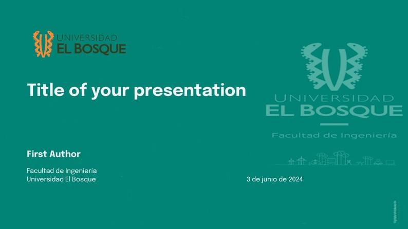 Template Beamer Universidad El Bosque