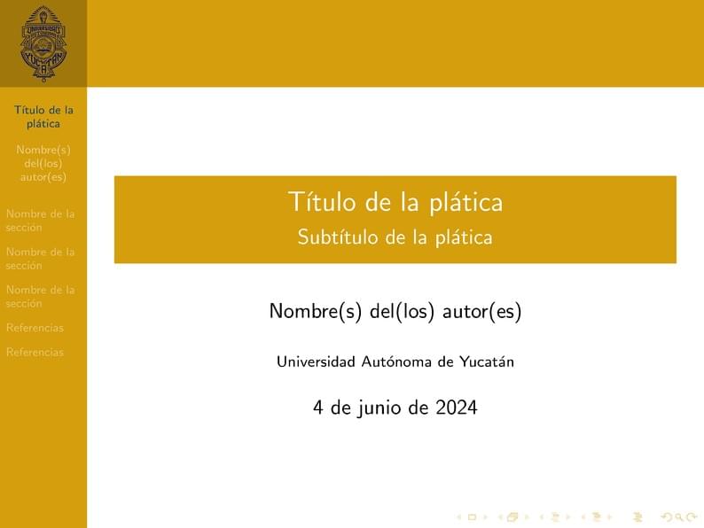 Beamer- Universidad Autónoma de Yucatán