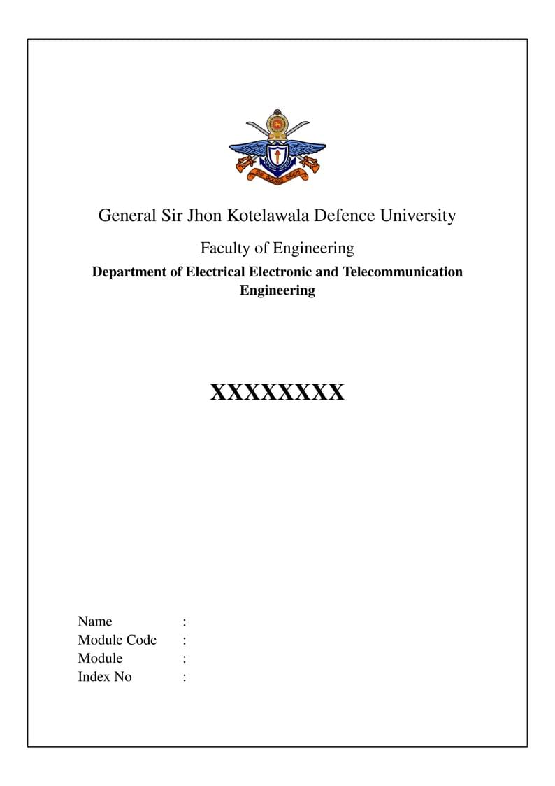 Report template KDU