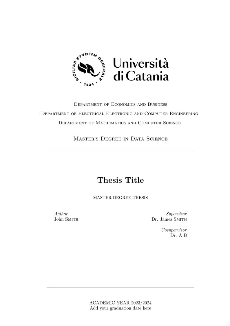 Thesis Data Science LM-DATA UNICT