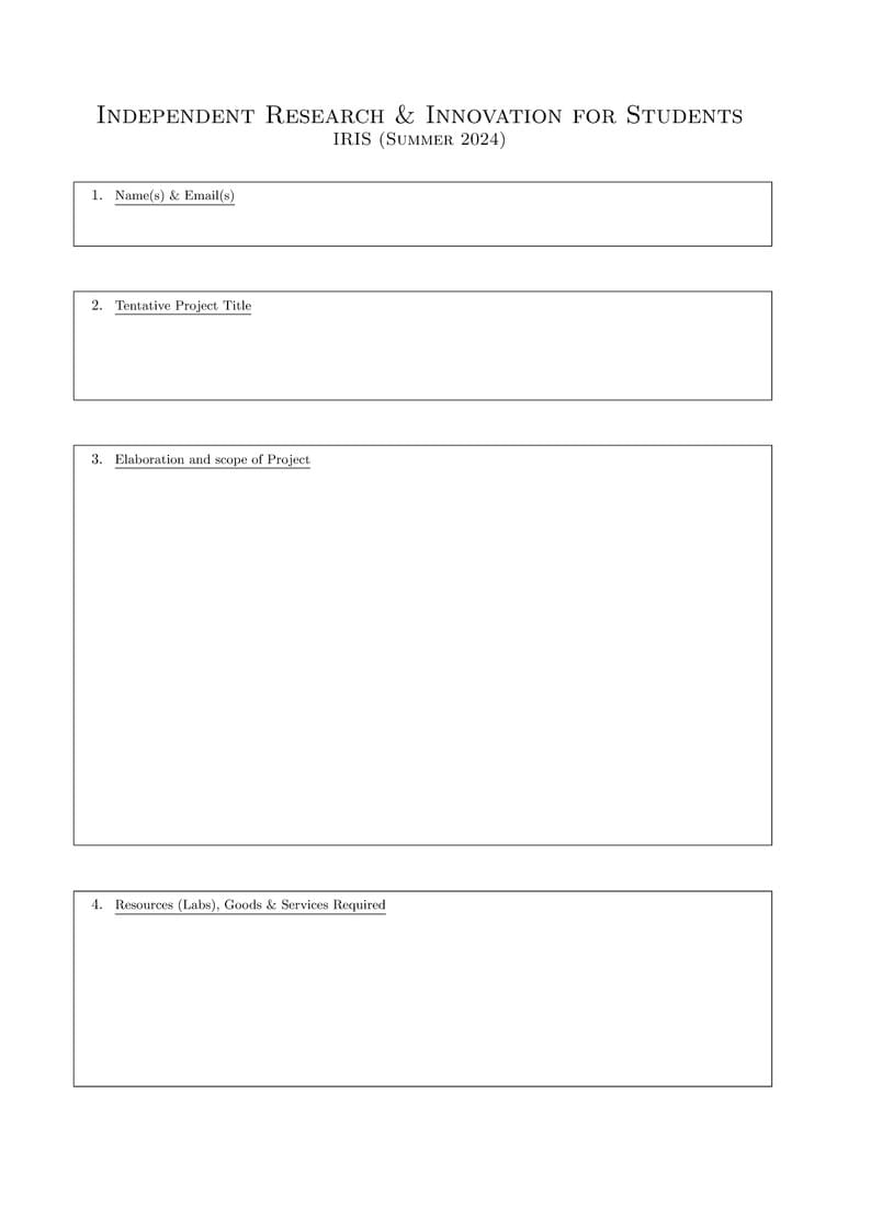 IRIS Application (KIT - Physics Department)