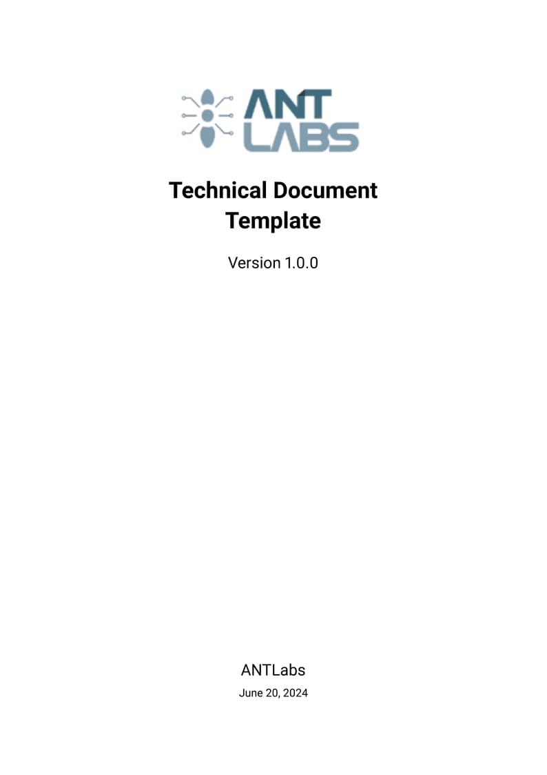 ANTLabs - Technical_Document_Template