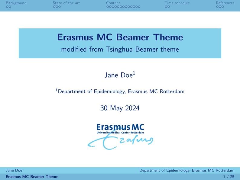 Erasmus MC Beamer Theme (adapted from THU)
