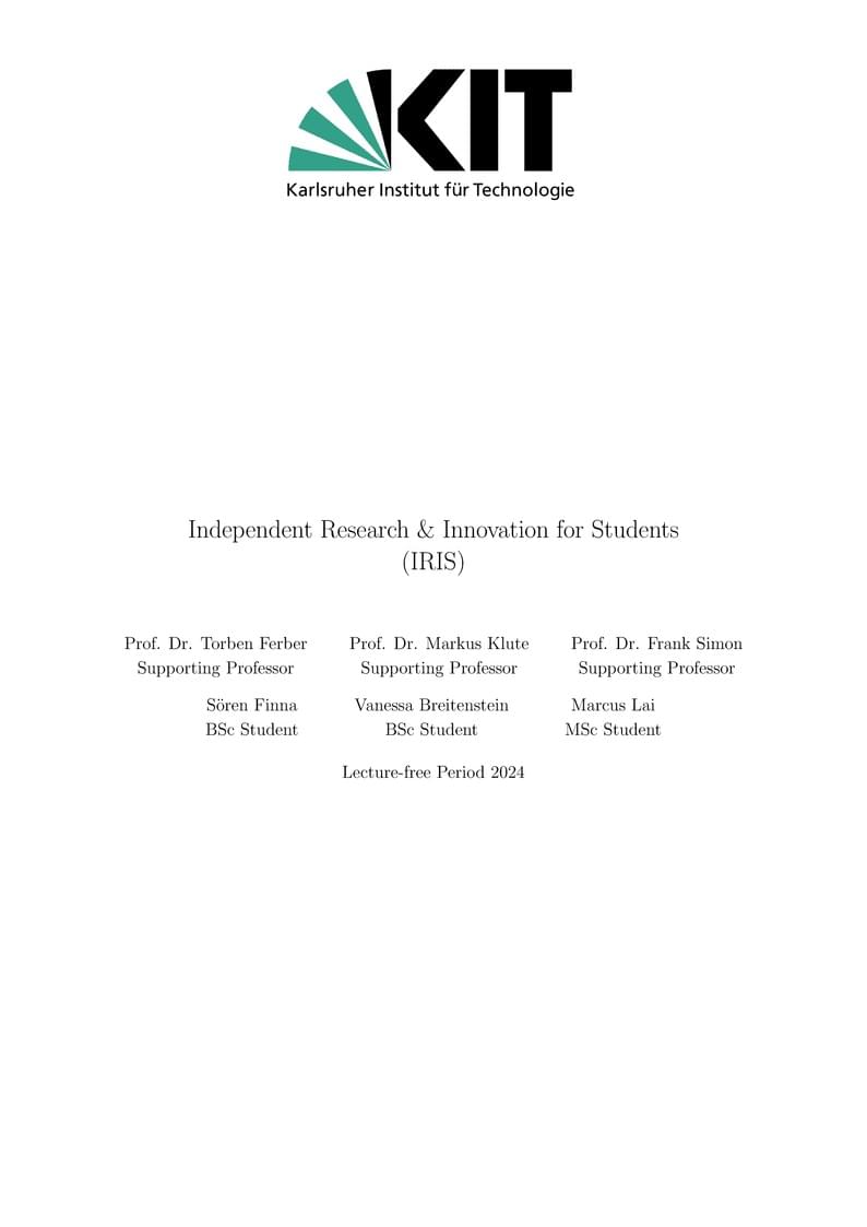 IRIS Research Project (KIT - Physics Department)