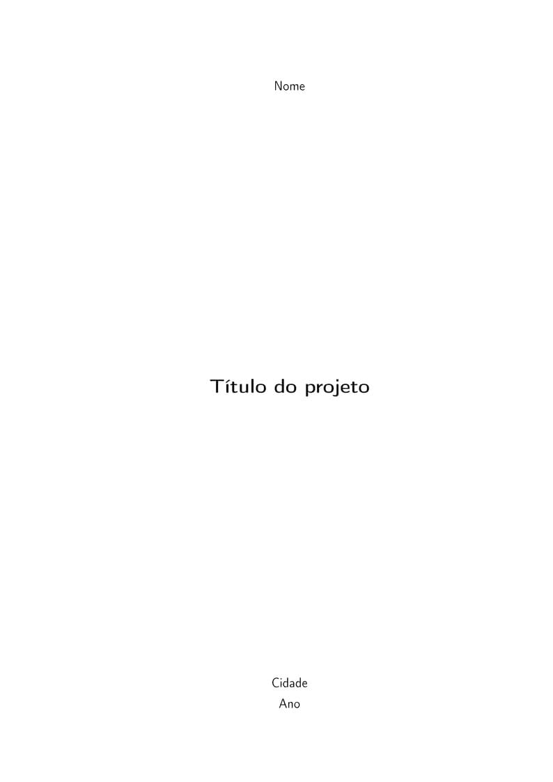 Modelo de Projeto - Metodologia Científica (UNIFEI Itabira)