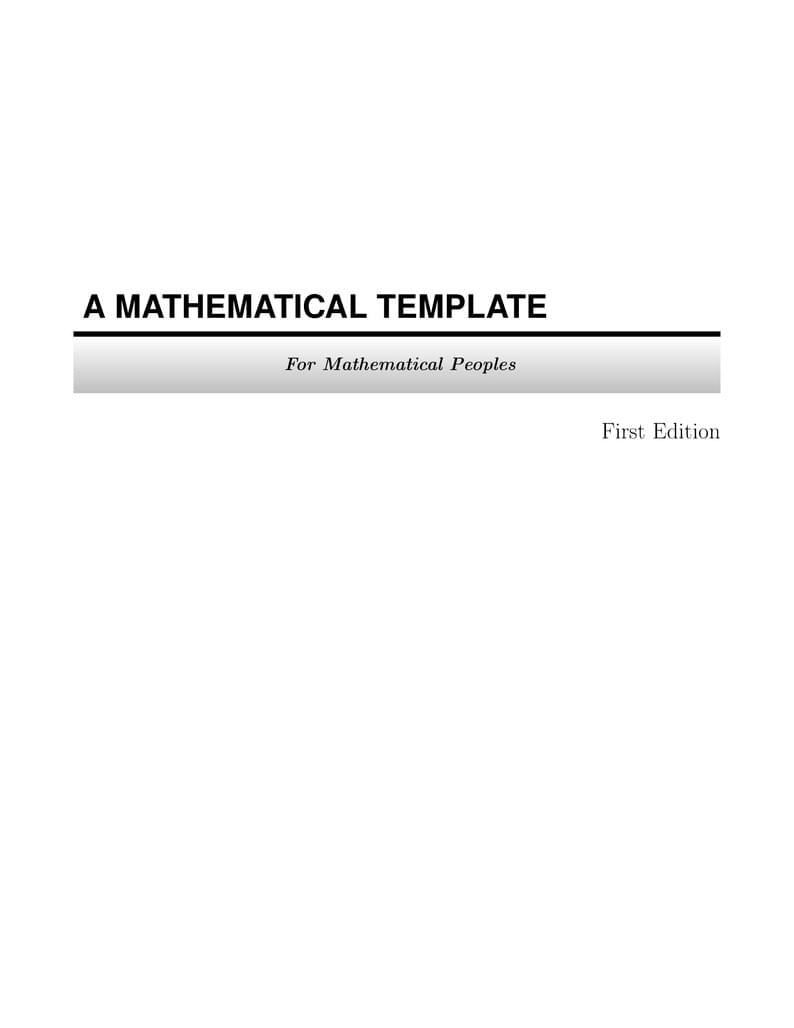 Colored Math TextBook