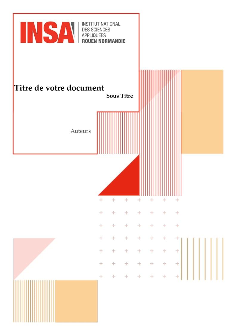 INSA Rapport de stage Template