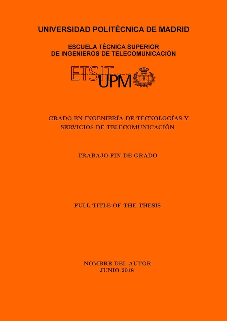 Plantilla TFT GSI (Grupo de Sistemas Inteligentes) ETSIT UPM - No oficial