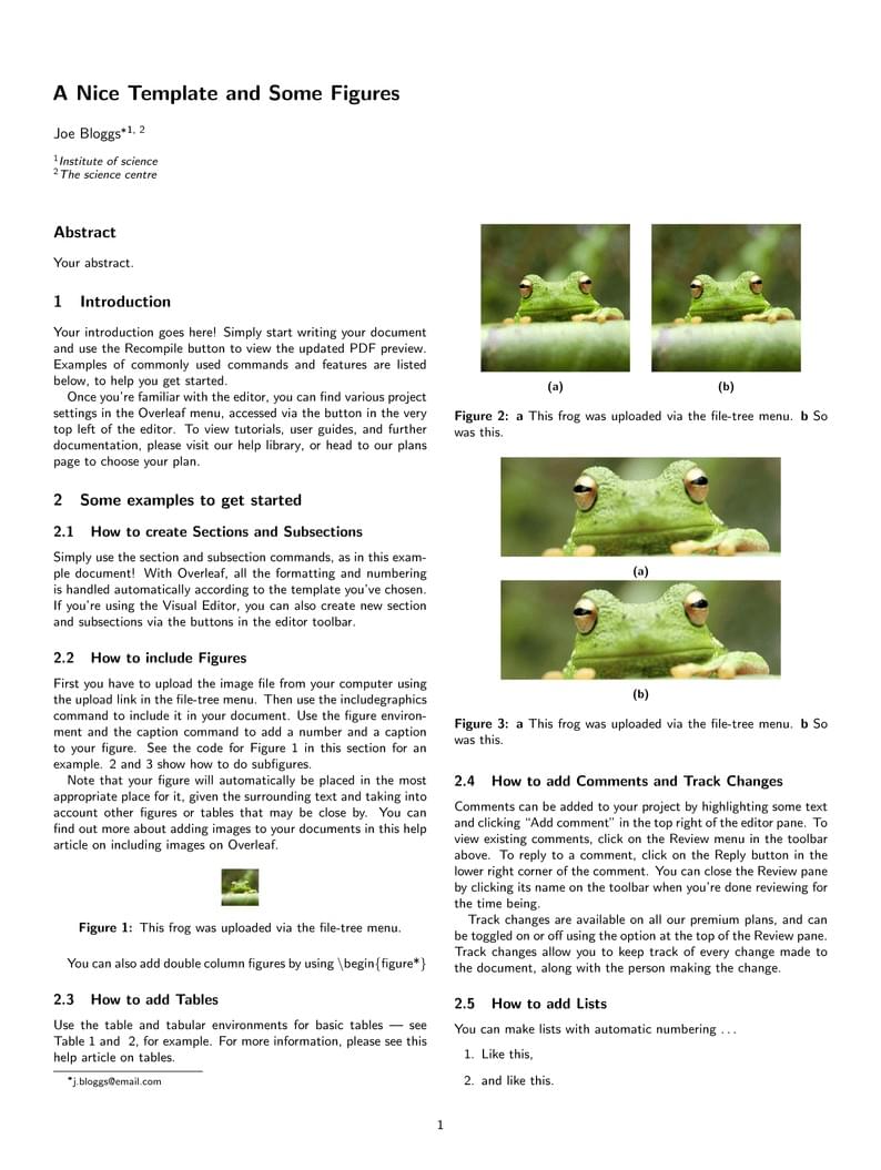 Nice Template for Reports