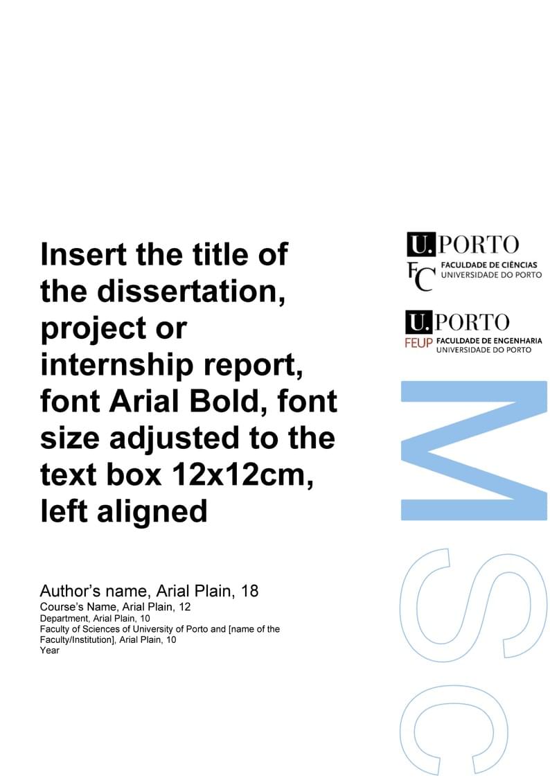 FCUP thesis layout 2024