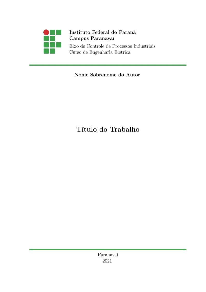Modelo TCC EE - IFPR PVAI