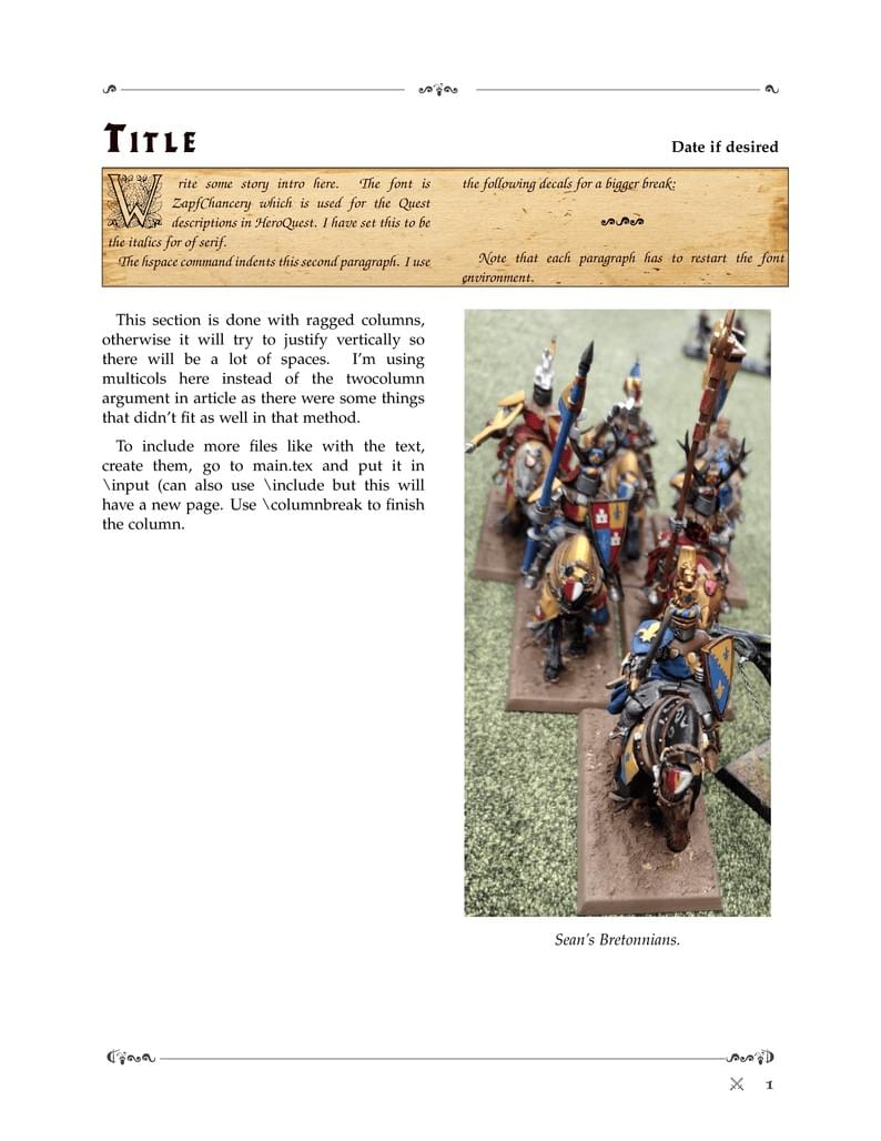 Battle Report Template