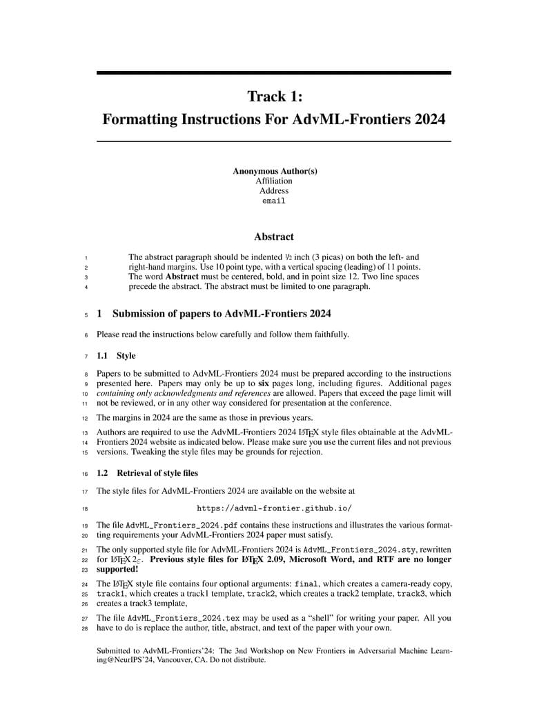 AdvML-Frontiers 2024