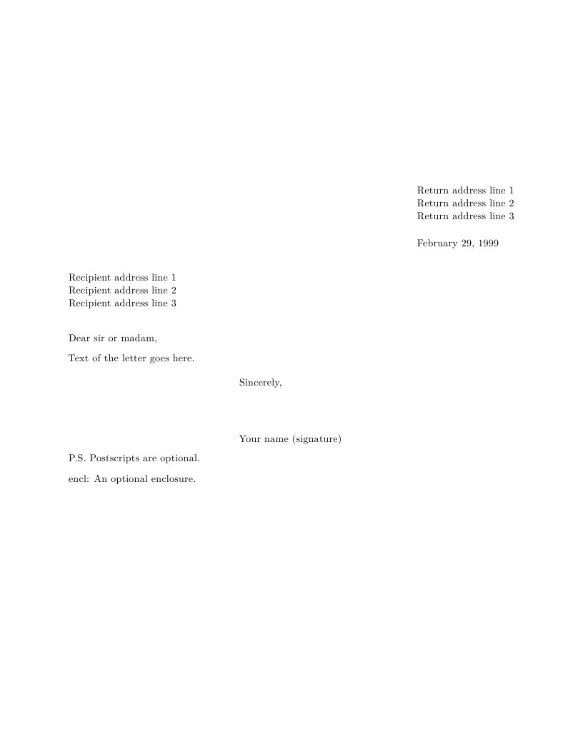 Carleton letter template