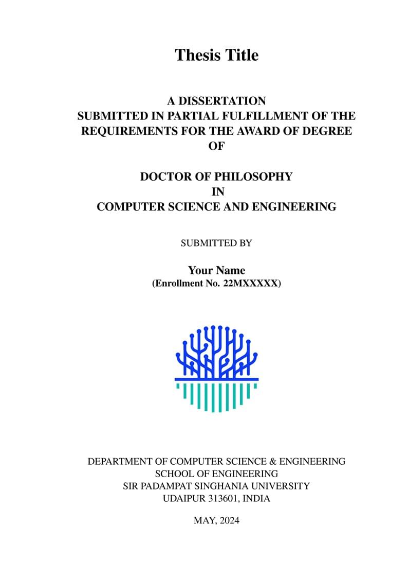 SPSU PhD Thesis Template