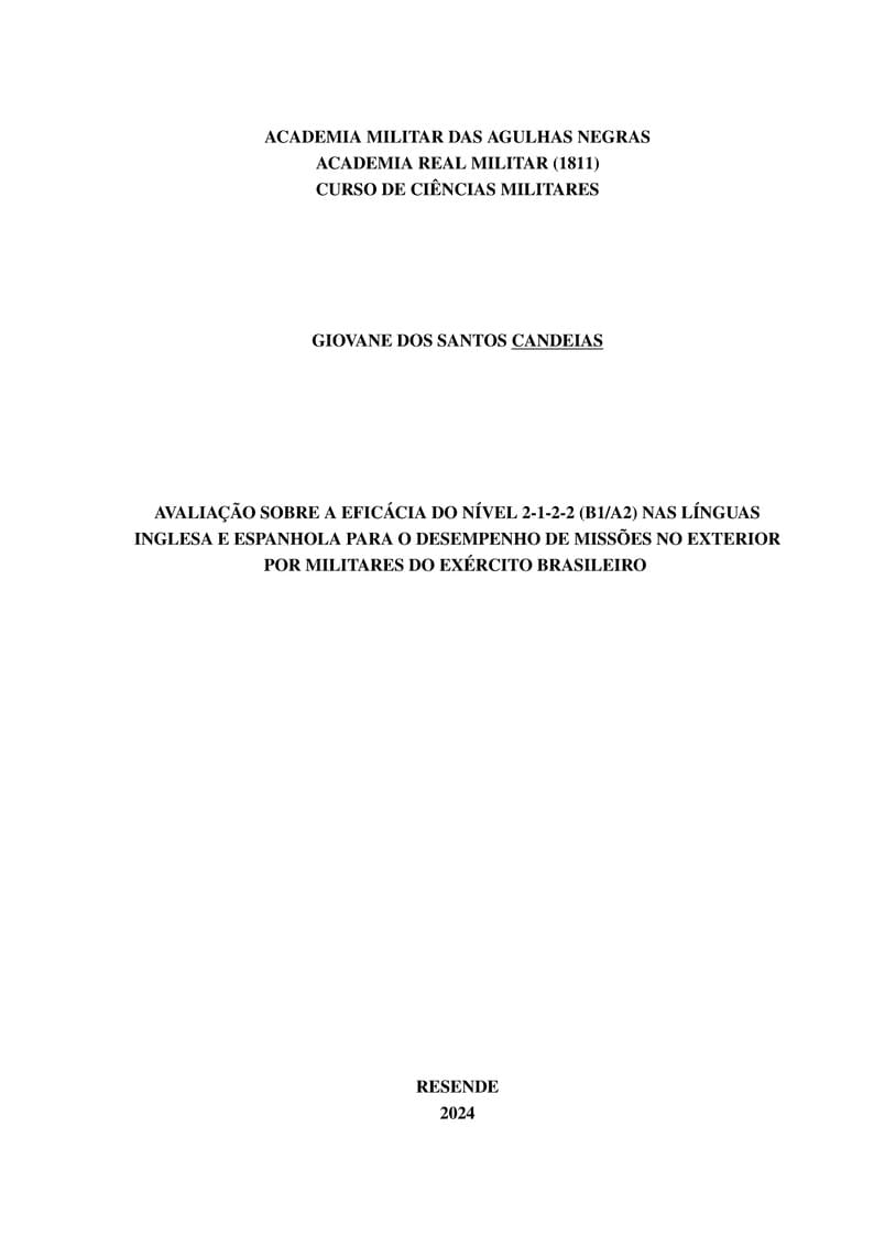 Projeto de Pesquisa AMAN