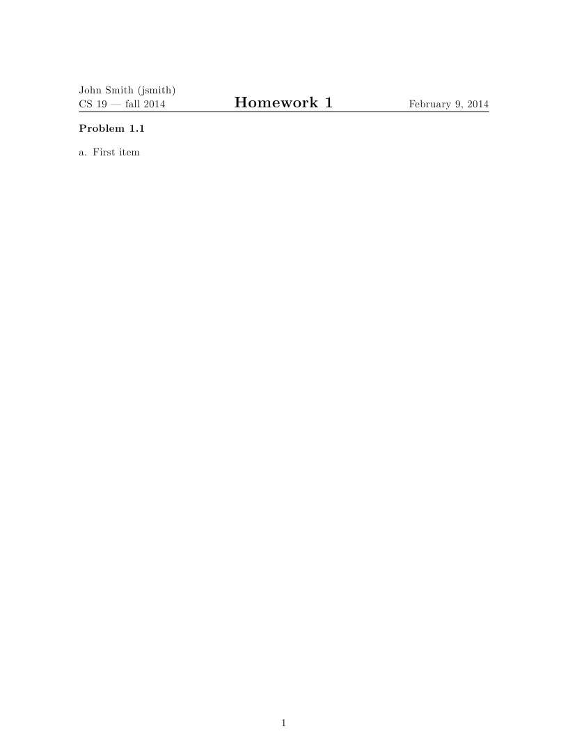 HW Template