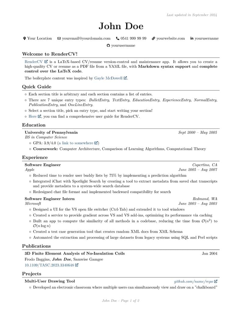 RenderCV sb2nov Theme